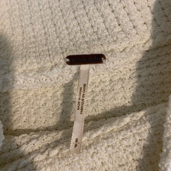 Free People Sweater Womens Small Camel Be Yours Cowl Neck Drop Shoulder Oversize - Picture 7 of 11